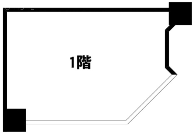 高田馬場地下鉄名店ビル1F 間取り図