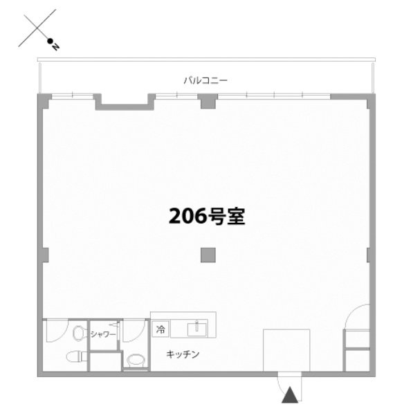 フラット青山206 間取り図
