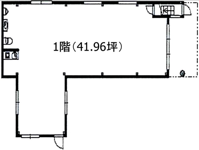 上地ビル1F 間取り図