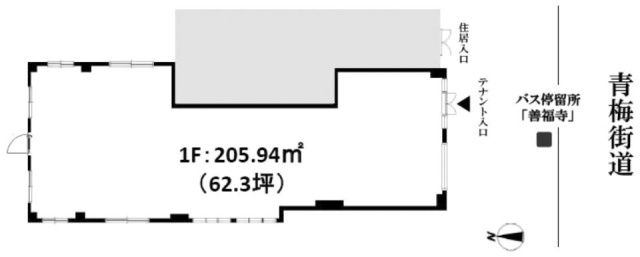 シィームドメゾン善福寺1F 間取り図