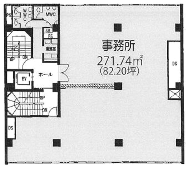 アミノ酸会館ビル3F 間取り図