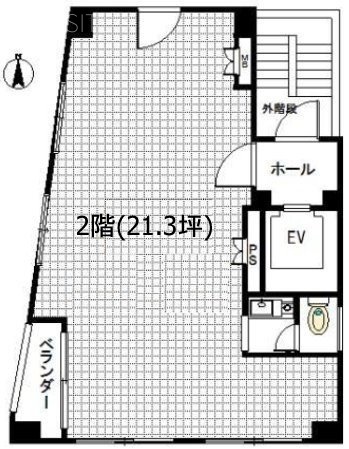 サセエステートビル2F 間取り図