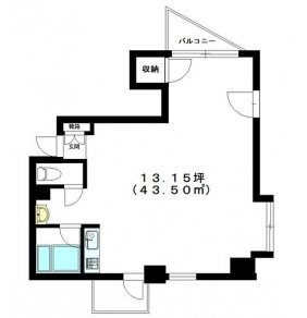 恵比寿南ハウス303 間取り図