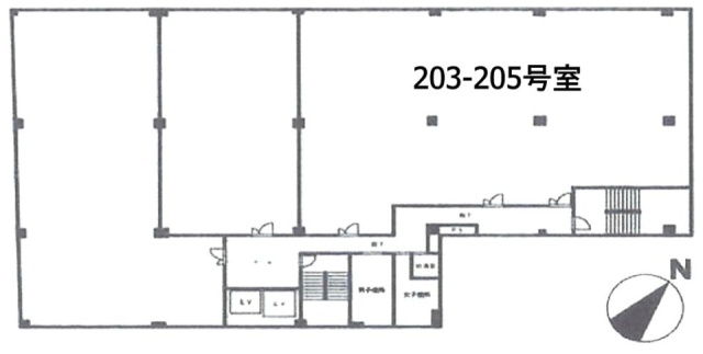 町田森野ビル203-205 間取り図