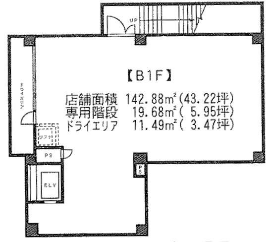 バルビゾン70ビルB1F 間取り図