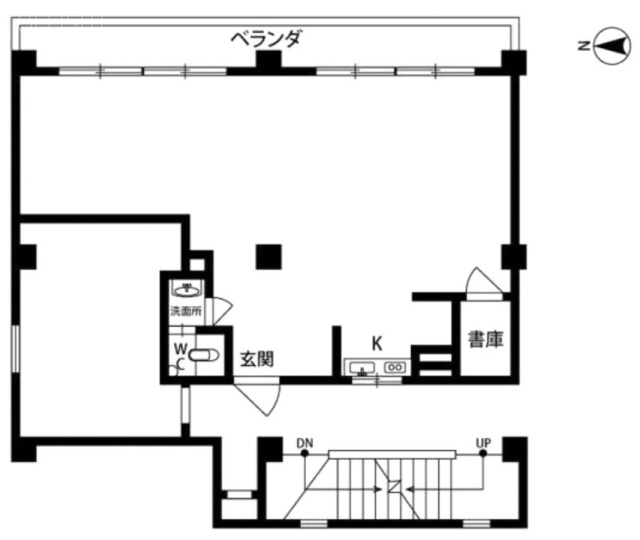 神楽坂マンション202 間取り図