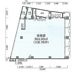 野村不動産渋谷道玄坂ビル9F 間取り図