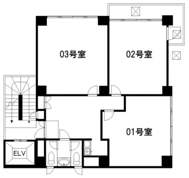 ノナカビル401 間取り図