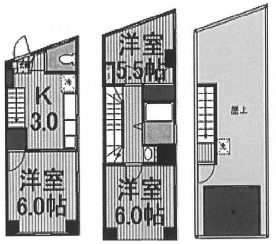 千成ビル3F～4F 間取り図