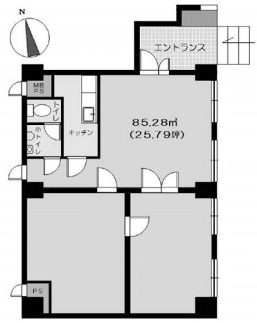 パシフィック早稲田ビル102 間取り図