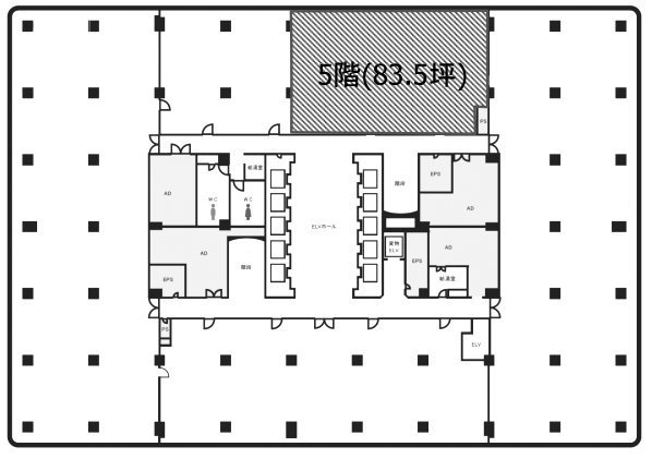 東京交通会館ビル5F 間取り図