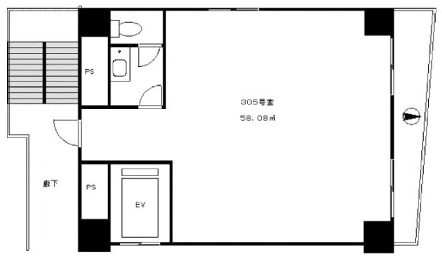 サニープラザ新宿御苑305 間取り図