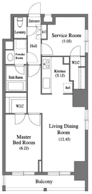 VORT銀座residence1201 間取り図