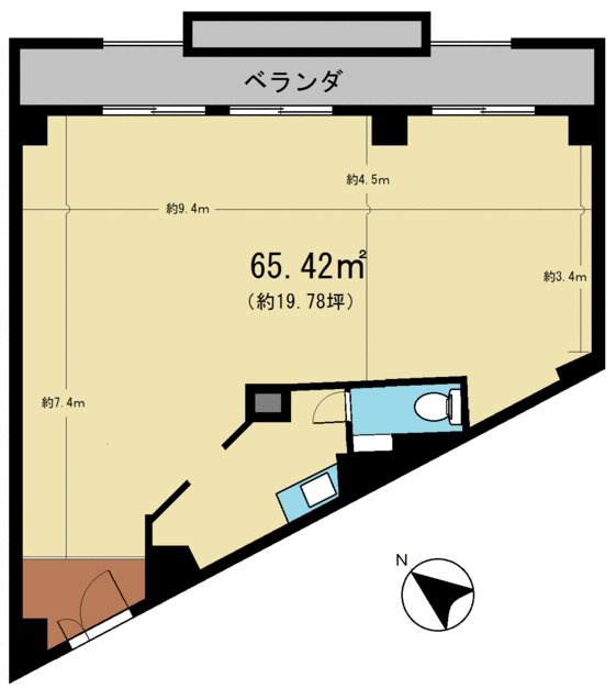 南平台アジアマンション2F 間取り図