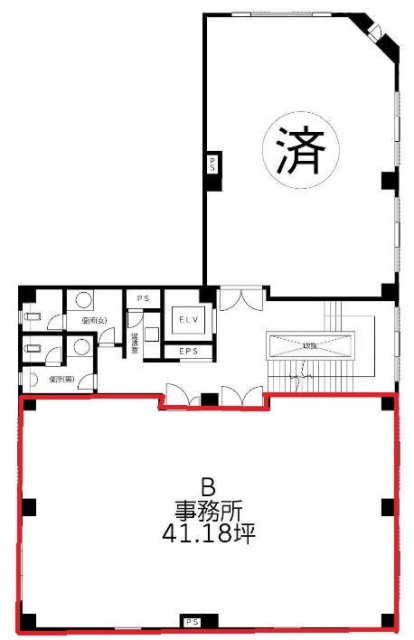 美土代(ミトシロ)ビルB 間取り図