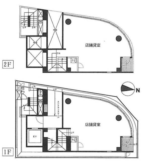9 STAGE kanda(9ステージ神田)1F~2F 間取り図