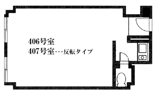 三銀ビル406 間取り図