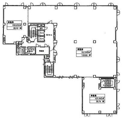 MSC芝大門ビル2F 間取り図