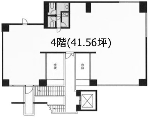恵比寿ライトビル4F 間取り図