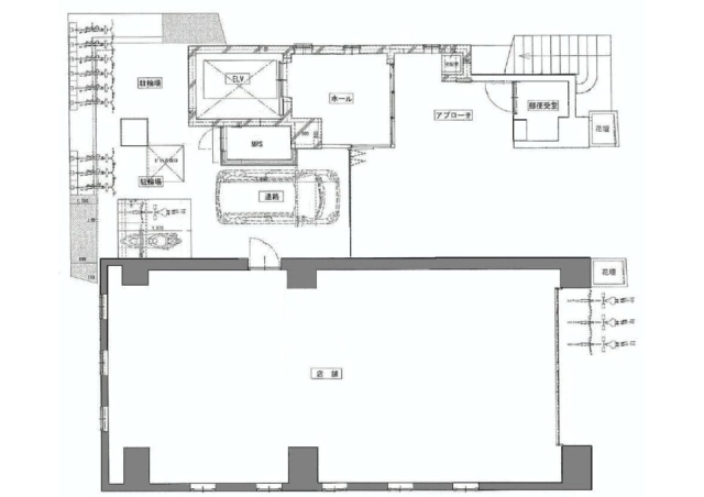 ポリフォニー三鷹ビル1F 間取り図