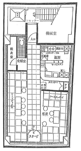 第1タカノビルB1F 間取り図