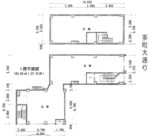 SDビルB1F~1F 間取り図