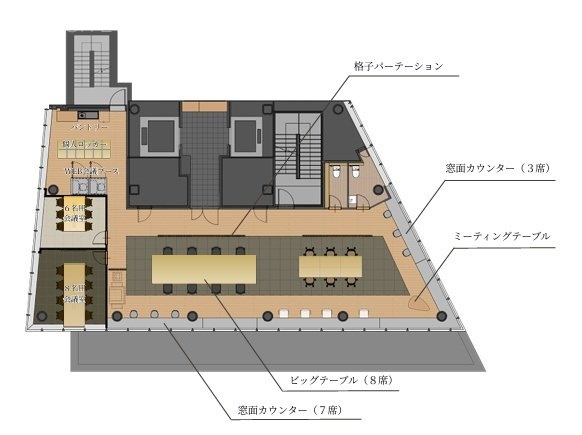 ラ・ポルト青山8F 間取り図