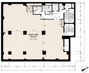 ユニゾ八重洲2丁目ビルB2F 間取り図