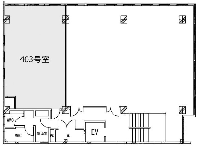 第1東ビル403 間取り図