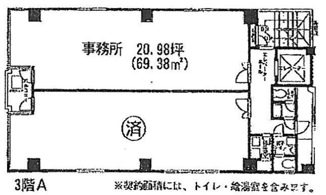 麻布松屋ビル3F 間取り図