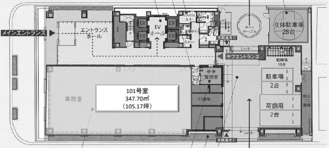 日本橋小網町スクエアビル1F 間取り図