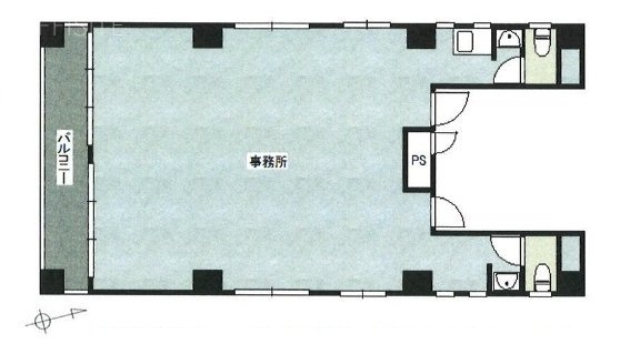 渡辺ビル5F 間取り図