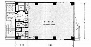 赤坂ふく源ビル2F 間取り図