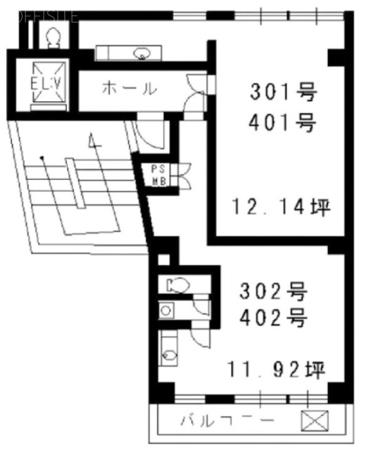 目白久保ビル301 間取り図