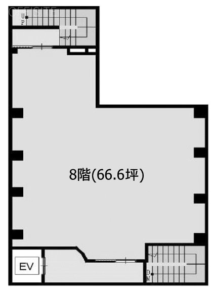 KN浅草ビル8F 間取り図