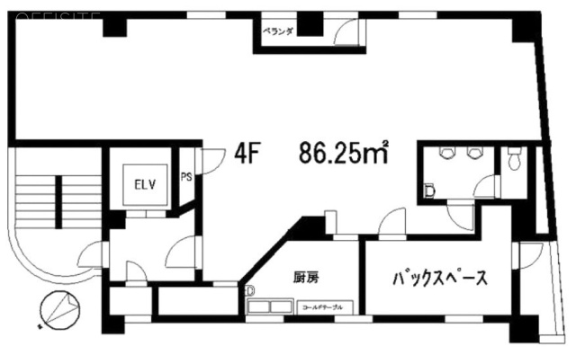 ビッグウエスト平井4F 間取り図