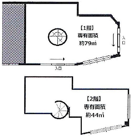 森ビル1F～2F 間取り図