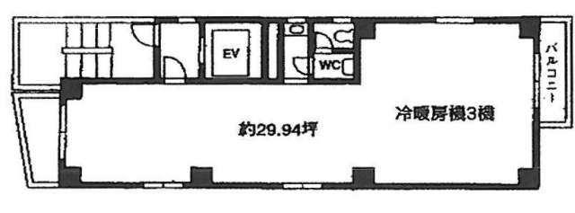 鶯ビル3F 間取り図
