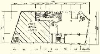 第1電波ビル2F 間取り図