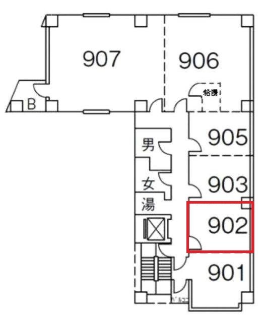 山萬ビル902 間取り図