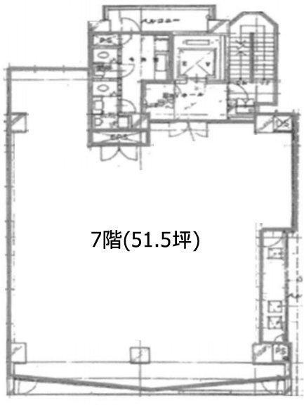 中田ビル7F 間取り図