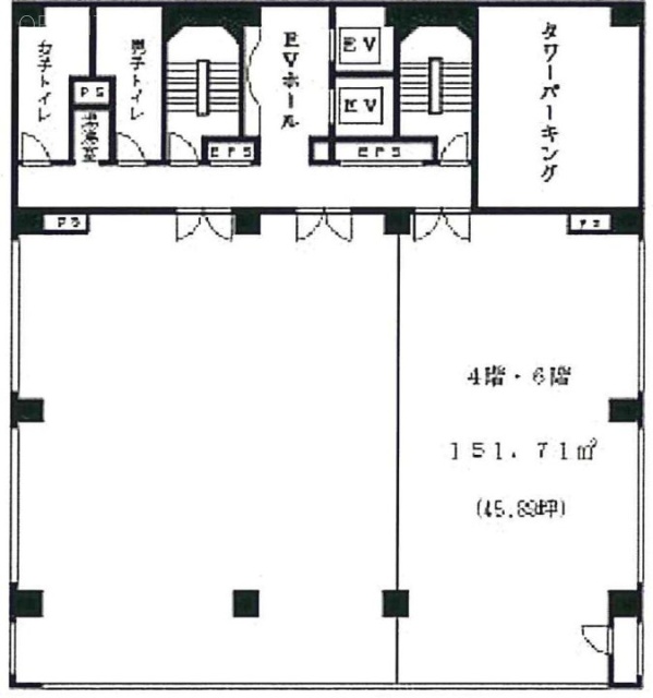 横浜HSビル6F 間取り図