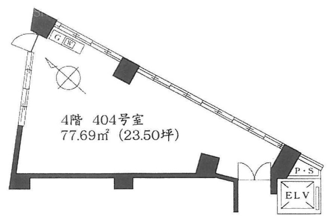 代々木駅前ビル404 間取り図