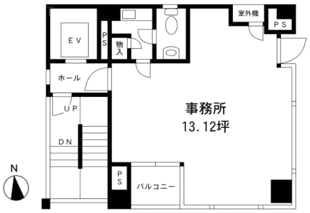 高橋ビル5F 間取り図