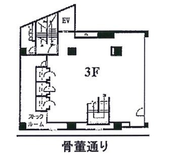 南青山ⅢビルB1F 間取り図