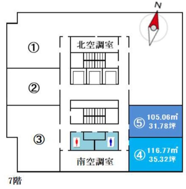 フジモト第一生命ビルディング5 間取り図