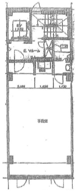 ウィンド銀座Ⅲビル2F 間取り図