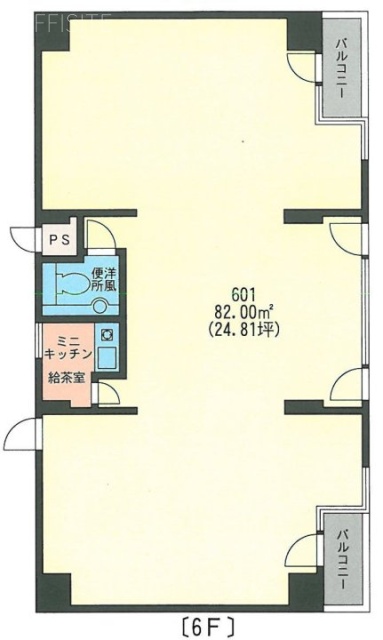 麻布十番エフプラザ601 間取り図