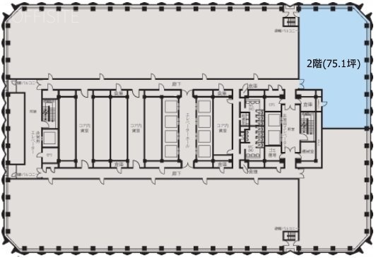 新宿センタービル2F 間取り図