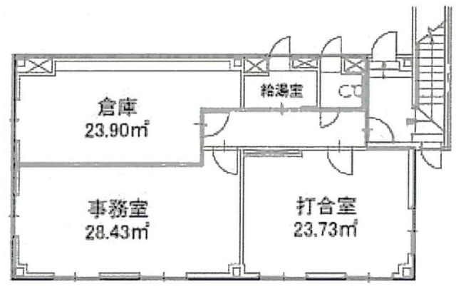 YATSU SQUAREビル2F 間取り図